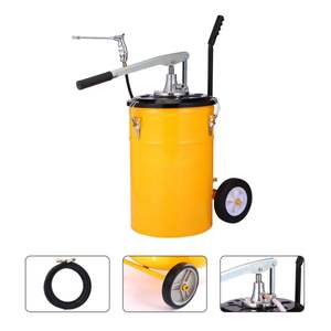 25l Draagbare Stalen Vetpomp Emmer Zware Hoge Druk Handmatige Smeerpistool Voor Smering Van De Vetpomp - Product Image 2