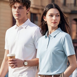 Polo de Mujer, 160g, Algodón Tejido, Antiencogimiento, Ropa de Verano - Product Image 1