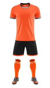 Ensemble de maillots de football personnalisés pour jeunes, uniforme de football à manches courtes, kit d'équipe imprimé, tenue d'entraînement et de match - Product Image 5