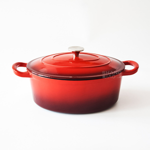 Ensemble de <span class=keywords><strong>plats</strong></span> ovales pour cuisson lente de 33 cm, batterie de cuisine, <span class=keywords><strong>cocotte</strong></span> <span class=keywords><strong>en</strong></span> <span class=keywords><strong>fonte</strong></span> émaillée - Product Image 1