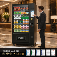 Distributeur automatique de snacks SUNHOPE à vendre avec une grande façade vitrée et des options de sélection flexibles pour les chips et les aliments emballés