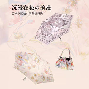 Parapluie de Protection UV à double usage de Style classique 50% sac fourre-tout à anneau de traction couverture solaire en vinyle de Style frais directement du stock du fabricant - Product Image 1