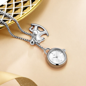 Ladies Pendant Wristwatch Stylish Exquisite Little Horse Timepiece Accessory Necklace Jewelry Decoration - Product Image 2