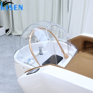 Table de massage multifonctionnelle automatique KISEN pour le lavage des cheveux, lit de spa électrique pour la tête, chaise de shampoing pour salon de coiffure - Product Image 6