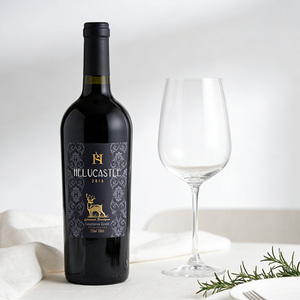 Custom Luxury Printing Wine Bottle <b>Packaging</b> <b>Label</b> Gold Foil Stamping Textured Varnished Embossed Vinyl Sticker - Product Image 5