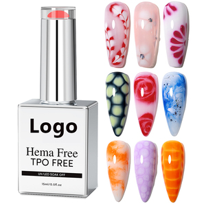Gel di fioritura personalizzato ad asciugatura rapida eco-friendly UV LED <span class=keywords><strong>smalto</strong></span> <span class=keywords><strong>per</strong></span> <span class=keywords><strong>unghie</strong></span> 15ml Private Label Semi permanente di <span class=keywords><strong>lunga</strong></span> <span class=keywords><strong>durata</strong></span> - Product Image 2