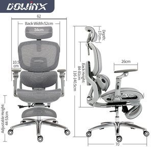 Nouvelle chaise de bureau en maille pour ordinateur, fauteuil de jeu inclinable ergonomique, chaise de bureau exécutive premium inclinable et pivotante en gros - Product Image 6