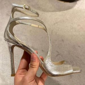 Sandalias de Tacón de Aguja de Satén de Lujo, Zapatos de Fiesta de Diseñador para Mujer - Product Image 4