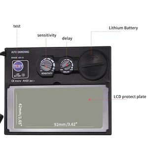 Máscara de Soldadura con Filtro de Oscurecimiento Automático Solar, Casco de Soldador, Lente de Soldadura, Máscara Protectora para Ojos - Product Image 4