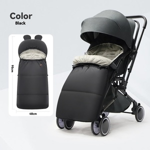 Sac de couchage chaud pour poussette de bébé Coussin épaissi et couvre-pieds Accessoire d'hiver extérieur coupe-vent - Product Image 1