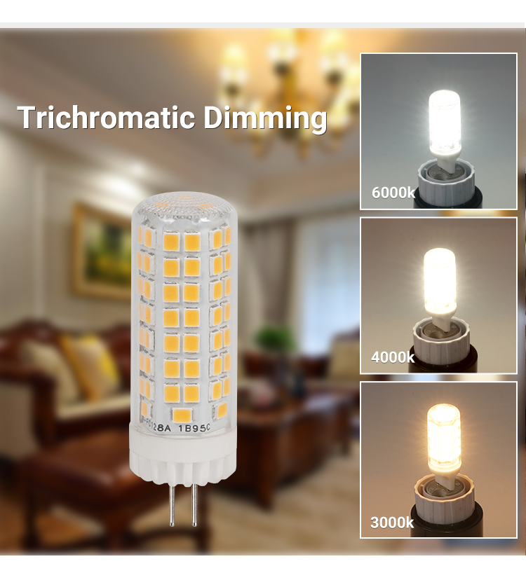 OLGELUX China Supplier G8 LED Light Bulbs AC120V 7W 780LM 2700-6500k Dimmable No-Flickering High-bright for Residential Light