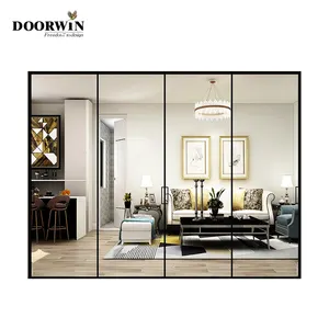 DOORWIN 더 upvc 침실 발코니 실내 슬라이딩 알루미늄 유리 문 부엌