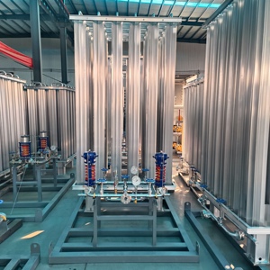 Hebei Zhengxin 100 Nm/h Erdgas/Stickstoff/Argon/<span class=keywords><strong>CO2</strong></span>/Sauerstoff-kompatibles Multigas-Verdampfer-Set mit Doppelweg-Druckregler - Product Image 1