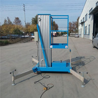 Plateforme d'échelle mobile robuste en alliage d'aluminium avec système de levage électrique pour un fonctionnement fluide et stable