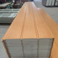 Panneau sandwich en briques, panneau sandwich en PU, panneaux muraux extérieurs pour maison, isolation acoustique pour mur en pierre