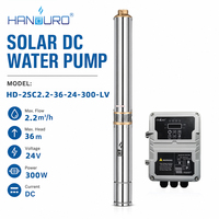 Pompe à eau solaire submersible pour puits profond de 2 pouces Handuro Motobomba Motopompe Pomp Pompa Pompe