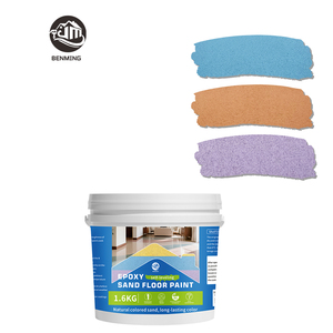 Peinture de sol antidérapante à base de sable coloré époxy pour usage intérieur/extérieur sur béton, pierre, ciment, et coulis, application au pinceau - Product Image 1