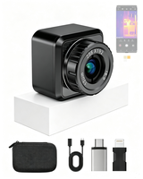 Caméra thermique pour smartphone HVD-V2 256*192, 24g, portable, mise au point manuelle, pour l'inspection électrique et HVAC à domicile
