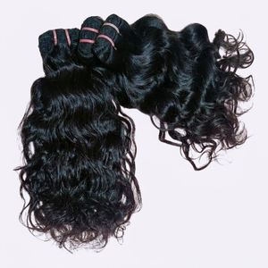 100% Natural Wavy 12\" Black Virgin Indian Temple Hair <b>Extensions</b> High Quality <b>Braiding</b> Hair - Product Image 1