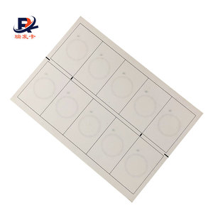 13.56MHz MF RFID Inlay thẻ thông minh 2*5 bố trí EM4100 RFID prelam - Product Image 2