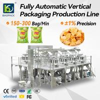 Machine d'emballage alimentaire granulaire verticale automatique multifonctionnelle de haute précision pour sacs/pochettes/films Riz Thé Épices Popcorn