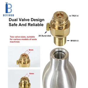 Bouteille de CO2 en aluminium rechargeable haute pression 0,6 L, qualité alimentaire, certifiée TUV/ISO, pour machine à eau gazeuse, <span class=keywords><strong>prix</strong></span> usine - Product Image 5