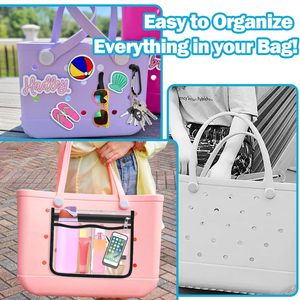 Organizador para Bolsa Bogg, Inserto Transparente con Porta Llaves, Accesorios Multifuncionales para Tazas, Teléfonos y Llaves para Bolsa Bogg de Simply Southern - Product Image 3