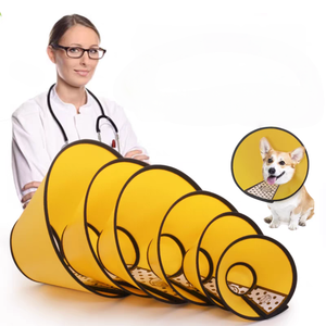 Vendedor caliente <span class=keywords><strong>Collar</strong></span> isabelino ajustable para perros Estampado de moda simple con bufanda antimordedura Disponible en colores caramelo - Product Image 3