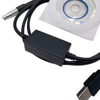 Câble de données USB 5 broches + USB, 1,8 m, pour station totale, compatible Win8/Win10