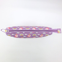 Sac à cosmétiques en Polyester imprimé licorne arc-en-ciel, pochette de toilette de voyage à plusieurs compartiments, sac de rangement de maquillage Portable