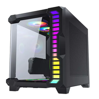 Boîtier de bureau AntarcChill de haute qualité, épaisseur de revêtement noir Spcc de 0,8 mm, pour le jeu