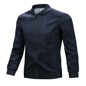 Chaqueta de cuello para primavera y otoño, nueva, para ejecutivos de mediana edad y mayores, informal, sin planchar, resistente a las arrugas, transpirable - Product Image 5