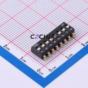 DSIC08LSGER DIP Switch Switch ( Number of Switch Sections: 8 )( Lead Spacing: 2.54mm ) - Product Image 1