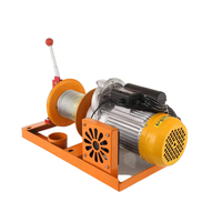 Treuil électrique portable à câble métallique 400 kg 500 kg 1000 kg avec embrayage manuel, palan électrique pour levage et traction