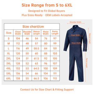 Tùy chỉnh bán buôn OEM in logo bông đa túi Overalls in ấn bảo hộ lao động đồng phục làm việc Hi VIS Áo sơ mi worksuits - Product Image 4