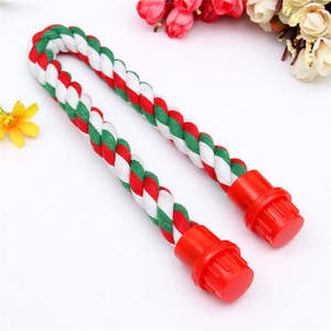 ที่มีสีสันนกแก้วคอนของเล่นเชือกฝ้ายยืนเสาซึ่งสามารถงอได้อย่างอิสระและคงที่ในกรงนก - Product Image 5