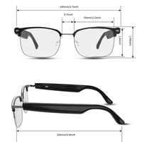 Lunettes de traduction en temps réel en plusieurs langues, écoute de musique et appels, lunettes de soleil de luxe, lunettes de soleil IA