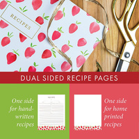 Buku Menu kustom resep kualitas tinggi dengan pelindung lembar kartu Set Binder buku masak daun longgar dengan pembagi