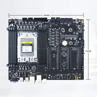Carte mère de serveur AMD EPYC 7002 7003 Series, format E-ATX, DDR4 64 cœurs, DDR4-3200, 3*LAN, PCIe 4.0 X16, extension 3 M.2 SATA