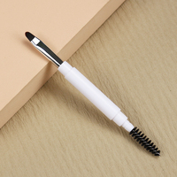 Pince à épiler portable double embout pour eyeliner et cils, brosse ultra-fine angulaire pour eyeliner et sourcils, pince à épiler pour cils, brosse de maquillage, cosmétiques en gros