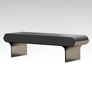Modern Hotel Bedroom Sofa Bench Bed End Stool Living Room Comfortable Leather Shoe Stool Upholstered Bench - Product Image 4