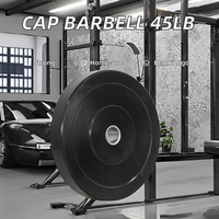 Disco de Parachoques Negro Comercial ZY, Disco de Peso de Goma para Entrenamiento de Fuerza, Disco para Barra de Pesas para Equipos de Gimnasio