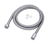 Tuyau de douche flexible en acier inoxydable chromé tuyaux de plomberie salle de bain eau pommeau de douche tuyau outil tuyau flexible pour lavabo