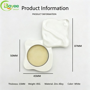 Multi-purpose Metal <b>Box</b> 360degree Slide Cover Gold Rotating Slide-top Irregular Wavy Solid Perfume case - Product Image 2