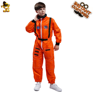 Halloween Party Classical Orange <strong>Astronaut</strong> Jumpsuit Cool Airman Suit <strong>Kids</strong> Cosplay <strong>Astronaut</strong> <strong>Costume</strong> - Product Image 2