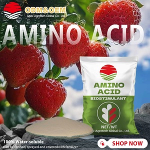 80% de particules d'acides aminés libres 3-7 Mesh, <span class=keywords><strong>Engrais</strong></span> biostimulant organique, Extrait d'<span class=keywords><strong>algues</strong></span> humiques et aminés, <span class=keywords><strong>Poudre</strong></span> d'acide fulvique - Product Image 1