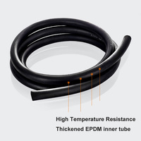 Robinet d'évier de cuisine, alimentation en eau froide et chaude, acier inoxydable 304, tuyau flexible durable tressé EPDM, accessoires de salle de bain