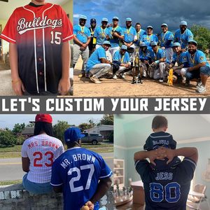 Maillot de baseball personnalisé pour hommes et femmes chemises d'uniforme personnalisées numéros de nom imprimés conception cousue préférée des fans de sport - Product Image 6