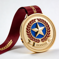 Proveedor de Medallas de Voleibol de Metal Dorado con Acabado Pulido Minimalista, Servicios Personalizados de Fábrica