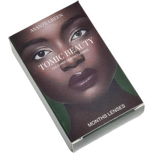 Caja personalizada para lentes de contacto, caja de papel para lentes de contacto de un color, Barniz UV, caja de papel para lentes de contacto - Product Image 3